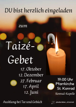 Sachausschuss Jugend Taize Gebet gross